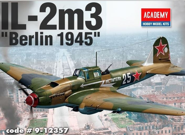 MODELLINO Academy IL-2m3 BERLIN 1945 KIT 1:48 MODEL SCALE ACD12357 250506