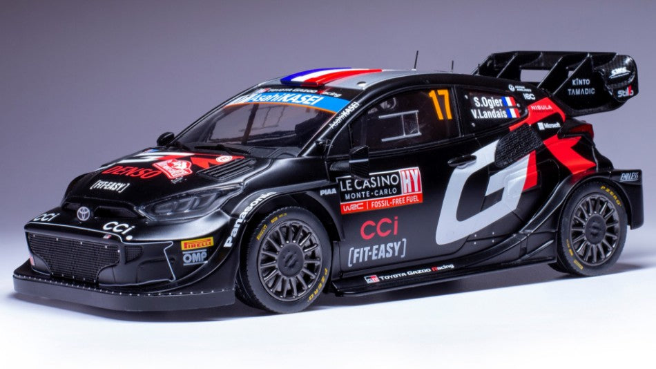 MODELLINO IN SCALA Ixo Model COMPATIBILE CON TOYOTA YARIS WRC N.17 RALLY MONTE CARLO 2024 OGIER-LANDAIS 1:18
MODEL SCALE 18RMC196 241217
