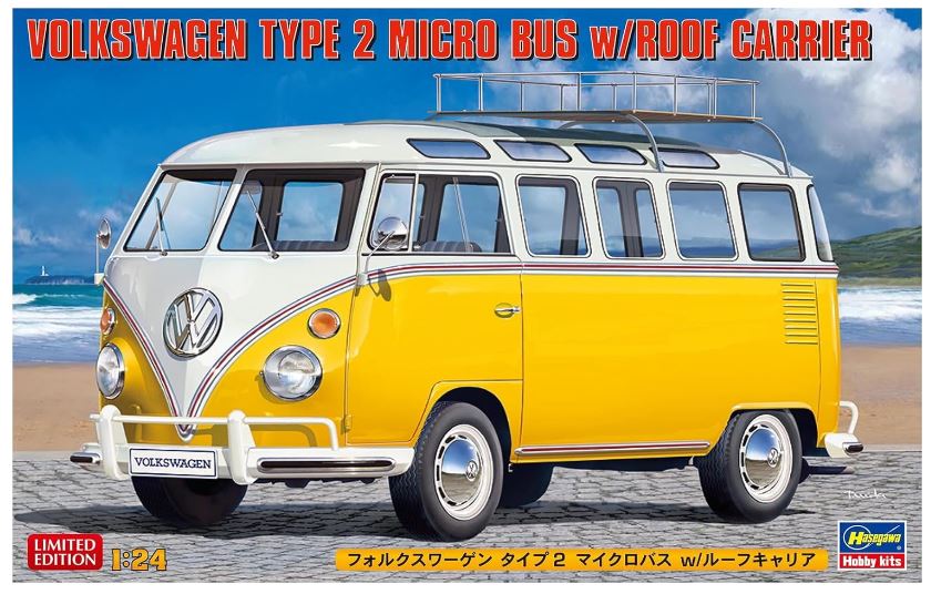 KIT DA MONTARE SCALA COMPATIBILE CON VOLKSWAGEN TYPE 2 KIT 1:24 HASEGAWA HA20689