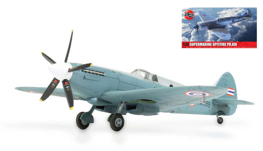 MODELLINO Airfix SUPERMARINE SPITFIRE PR XIX KIT 1:72 MODEL SCALE A02017B 250506