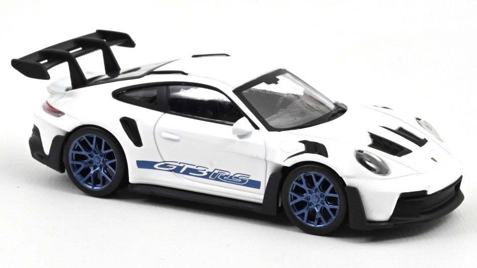 MODELLINO Norev PORSCHE 911 GT3 RS 2022 WHITE AND BLUE STICKERS JET CAR 1:43 MODEL SCALE NV750048 250506