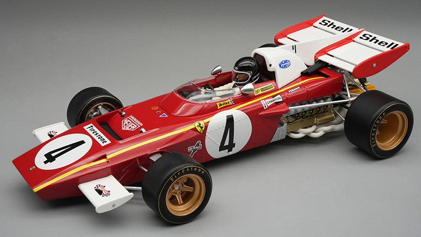 FERRARI 312 B2 N.4 MONACO GP 1971 J.ICKX C/VETRINA Scala 1:18 Tecnomodel