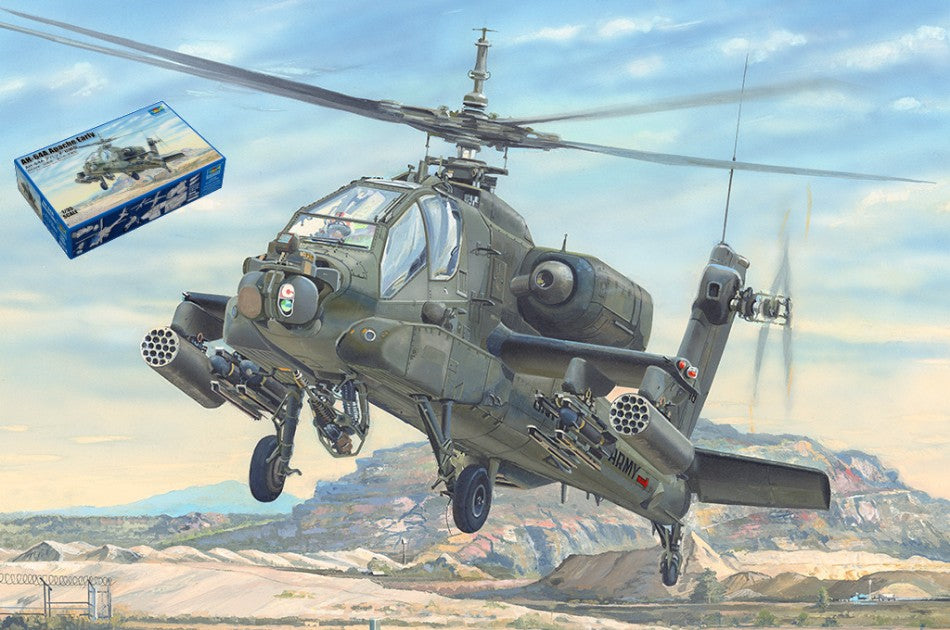 ELICOTTERO AH-64A APACHE EARLY KIT 1:35 Scala 1:35 Trumpeter