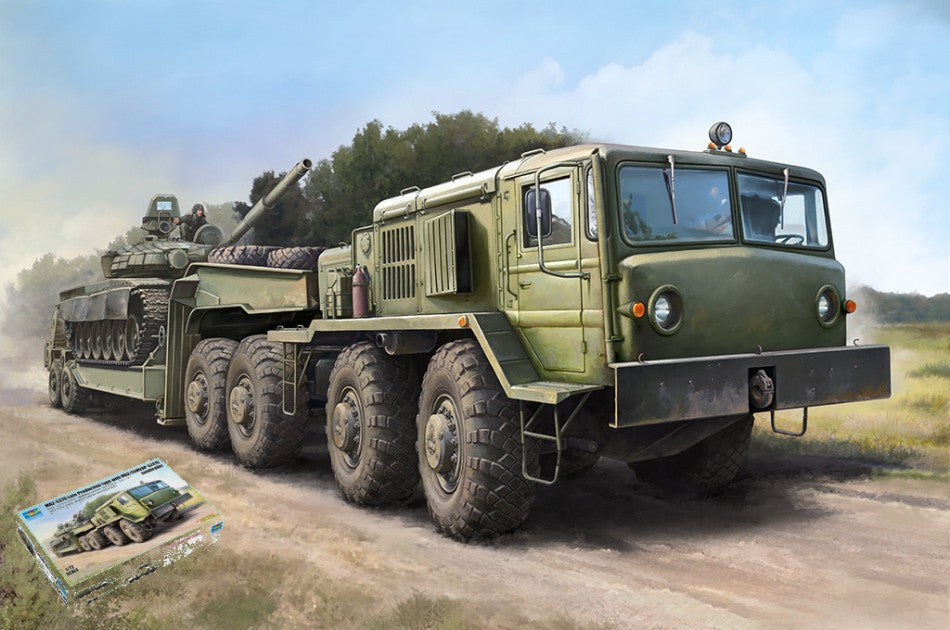 RUSSIAN SEMITRAILER MAZ-537G LATE PRODUCTION KIT 1:72 Scala 1:72 Trumpeter