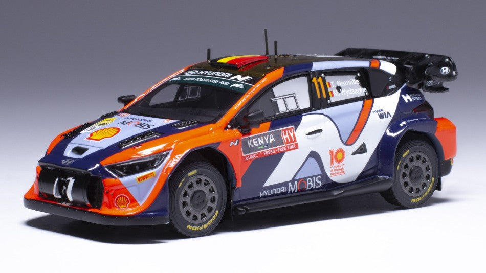 MODELLINO Ixo Model HYUNDAI i20 N WRC N.11 SAFARI RALLY KENYA 2024 NEUVILLE-WYDAEGHE 1:43 MODEL SCALE RAM939 250506