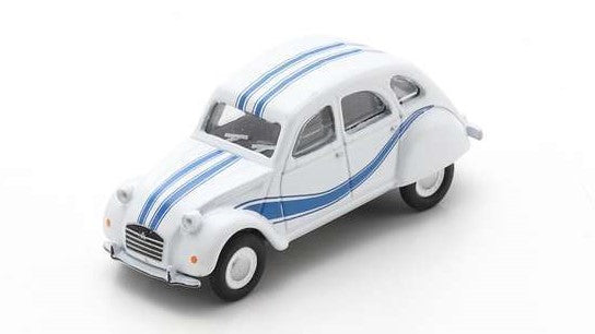 MODELLINO Schuco CITROEN 2CV WHITE/BLUE DIE CAST 1:87 MODEL SCALE SH452675700 250506