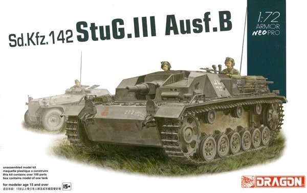 MODELLINO Dragon STUG.III Ausf.B W/NEO TRACK KIT 1:72 MODEL SCALE D7636 250506