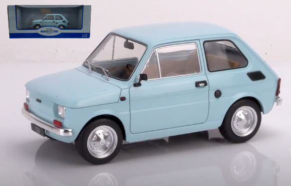 MODELLINO IN SCALA ModelCarGroup COMPATIBILE CON FIAT 126 1972 LIGHT BLUE 1:18 MODEL SCALE MCG18415 241217