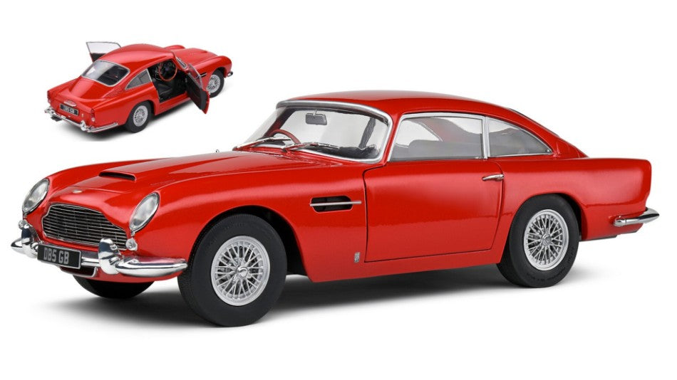 MODELLINO IN SCALA Solido COMPATIBILE CON ASTON MARTIN DB5 COUPE 1964 RED 1:18 MODEL SCALE SL1807103 241217