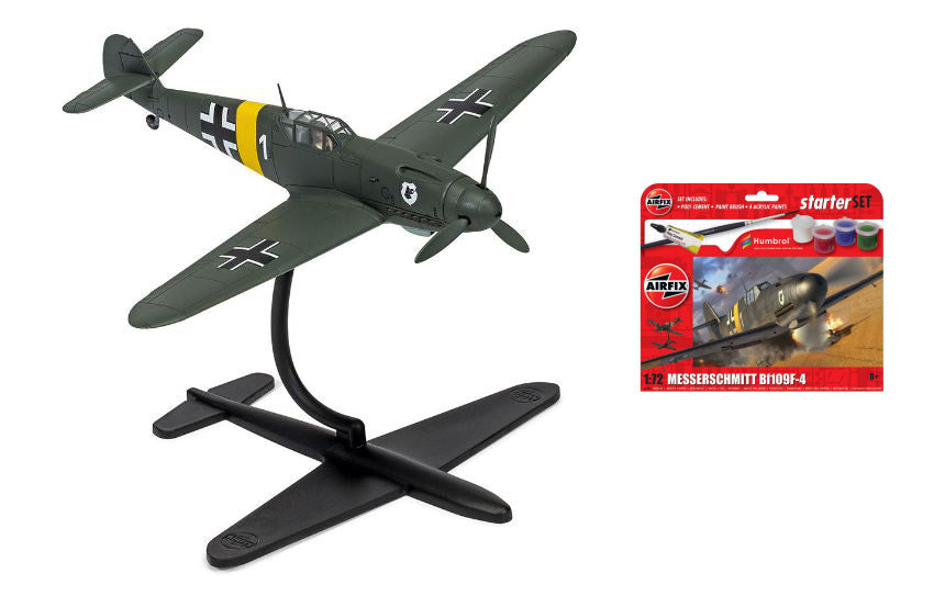 MODELLINO Airfix MESSERSCHMITT Bf109F-4 STARTER SET KIT 1:72 MODEL SCALE A55014 250506