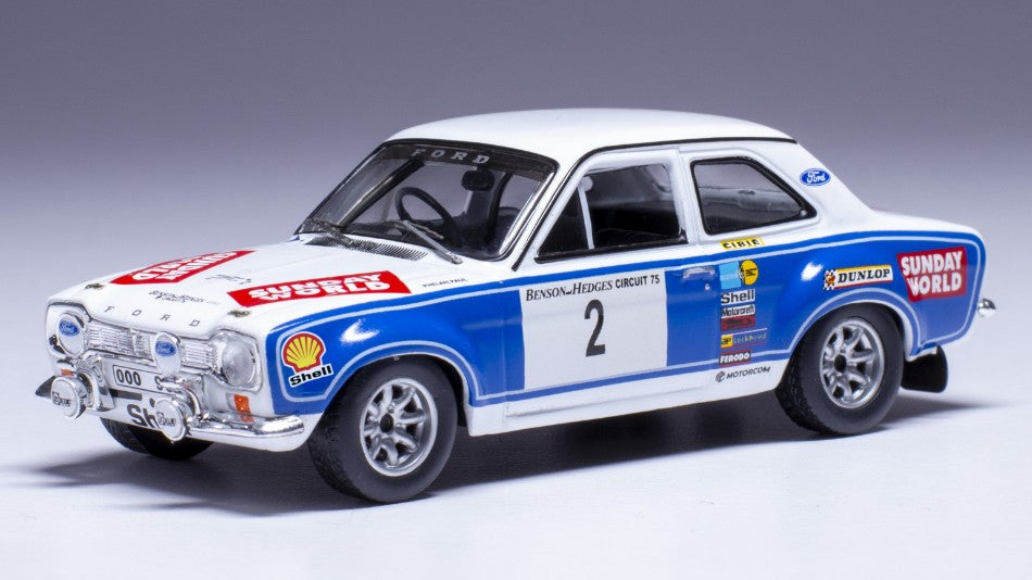 MODELLINO Ixo Model FORD ESCORT MK I RS 1600 N.2 CIRCUIT OF IRELAND 1975 COLEMAN-PHELAN 1:43 MODEL SCALE RAC438 250506