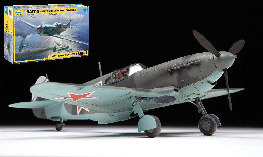 MODELLINO Zvezda LaGG-3 SOVIET WWII FIGHTER KIT 1:48 MODEL SCALE Z4833 250506