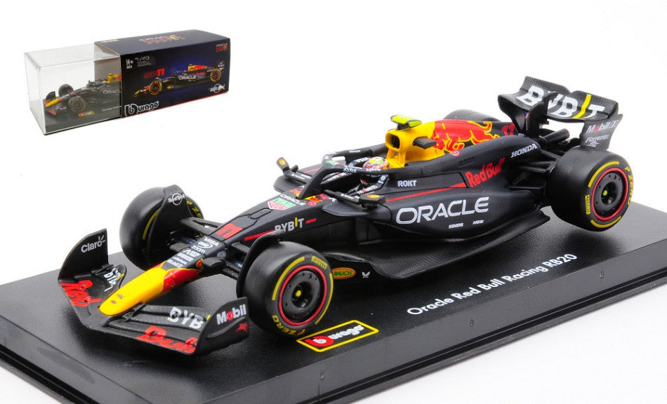 MODELLINO Burago RED BULL RB20 N.11 F1 2024 SERGIO PEREZ SIGNATURE 1:43 MODEL SCALE BU38098P 250506