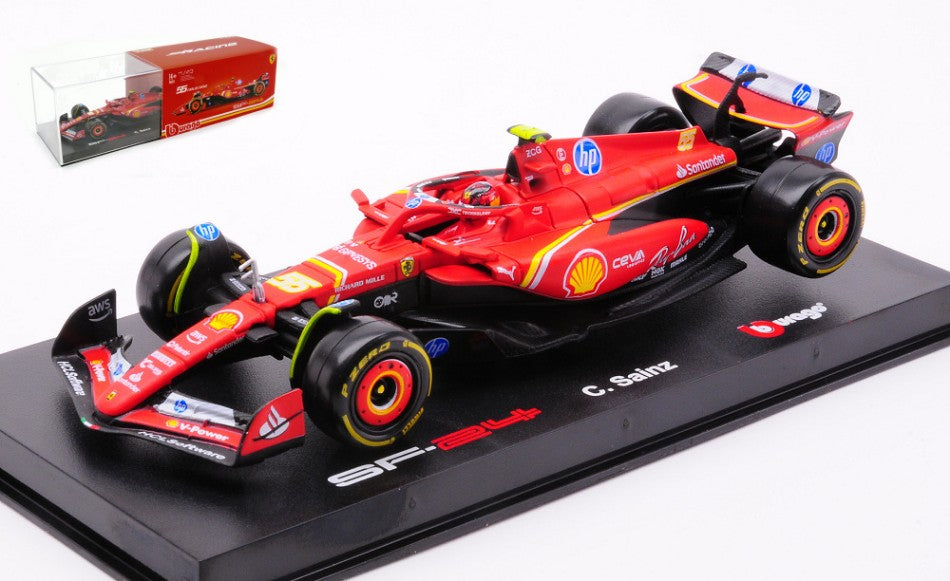 FERRARI SF-24 N.55 F1 2024 CARLOS SAINZ SIGNATURE 1:43 Scala 1:43 Burago