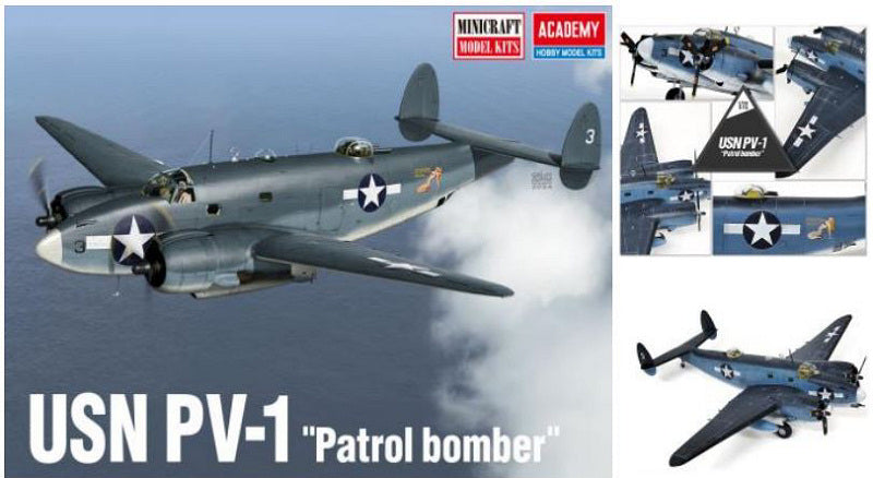 MODELLINO Academy USN PV-1 PATROL BOMBER KIT 1:72 MODEL SCALE ACD12587 250506