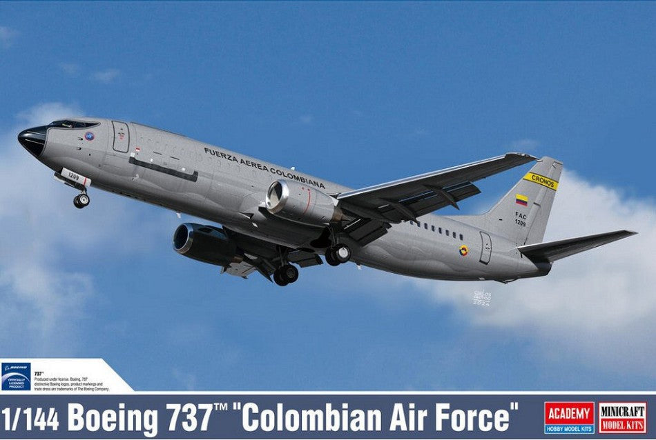MODELLINO Academy BOEING 737 COLOMBIAN AIR FORCE KIT 1:144 MODEL SCALE ACD12639 250506