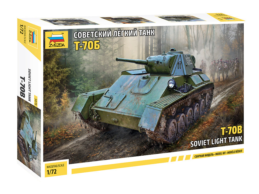 MODELLINO Zvezda T-70 KIT 1:72 MODEL SCALE Z5078 250506