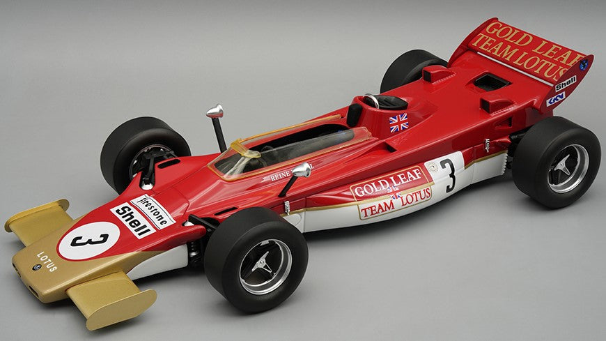LOTUS 56B BRITISH GP 1971 R.WISELL C/VETRINA 1:18 Scala 1:18 Tecnomodel