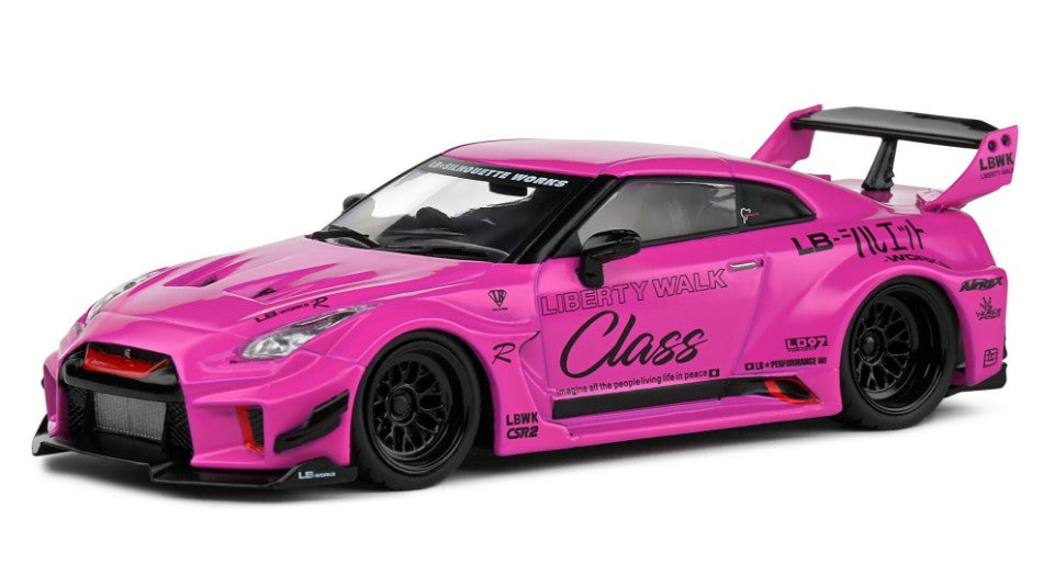 MODELLINO IN SCALA Solido COMPATIBILE CON NISSAN GT-R (R35) LB WORKS SILHOUETTE COUPE 2019 PURPLE 1:43 MODEL SCALE SL4311210 241217