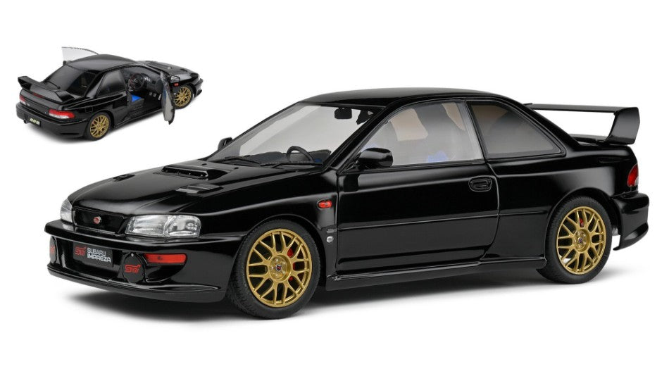 MODELLINO IN SCALA Solido COMPATIBILE CON SUBARU IMPREZA WRC 22B 1998 BLACK 1:18 MODEL SCALE SL1807406 241217