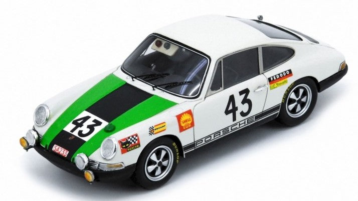 MODELLINO Spark Model PORSCHE 911T N.43 12th 24 H LE MANS 1968 J.P.GABAN-R.VANDERSCHRICK 1:43 MODEL SCALE S9738 250506