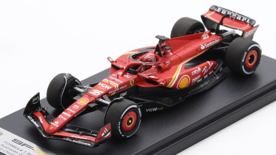 MODELLINO Looksmart FERRARI SF-24 N.16 2nd AUSTRALIA GP 2024 C.LECLERC 1:43 MODEL SCALE LSF1060 250506