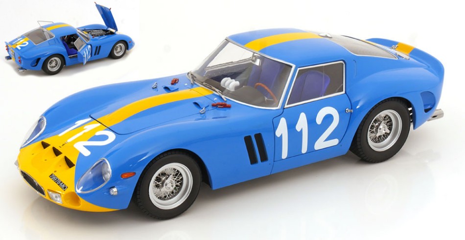 MODELLINO KK Scale FERRARI 250 GTO N.112 TARGA FLORIO 1964 NORINDER-TROBERG 1:12 MODEL SCALE KKDC120123 250506