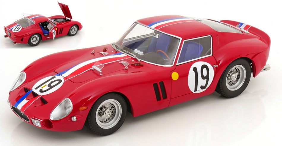 FERRARI 250 GTO N.19 2nd 24 H LE MANS 1962 NOBLET-GUICHET 1:12 Scala 1:12 KK Scale