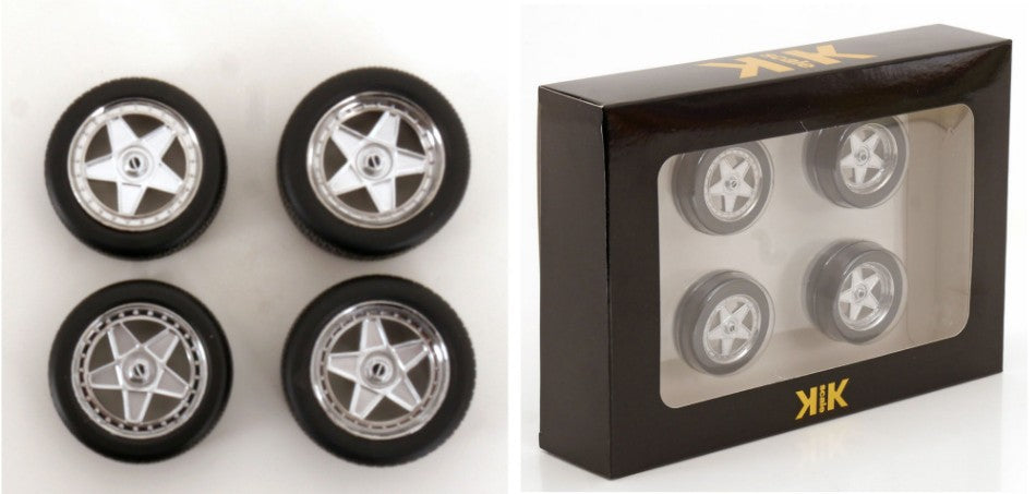 MODELLINO KK Scale ACCESSORIES FERRARI F40 RIMS AND TIRES SET 1:18 MODEL SCALE KKDCACC020 250506