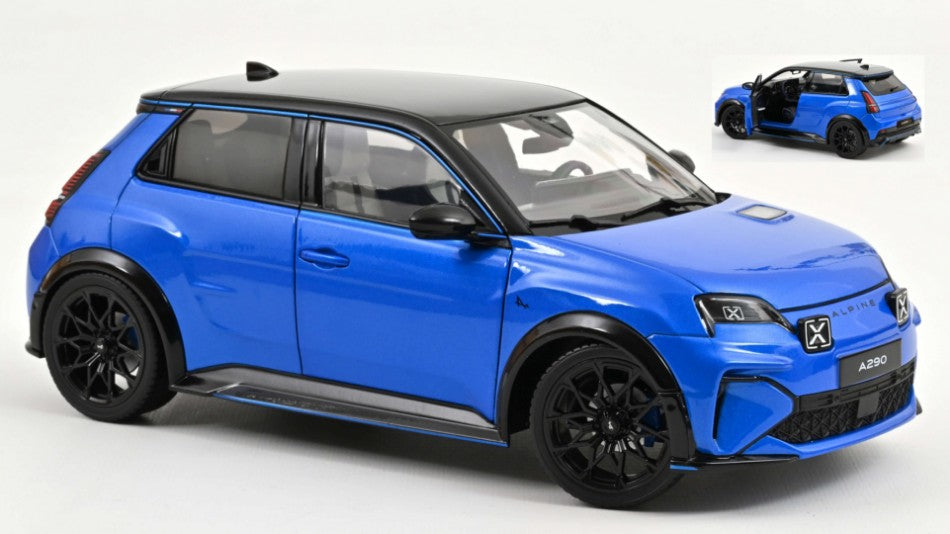 MODELLINO Norev ALPINE A290 GTS 2025 ALPINE VISION BLUE/BLACK 1:18 MODEL SCALE NV185450 250506
