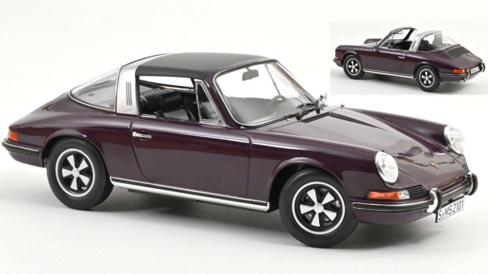 PORSCHE 911 E TARGA 1971 VIOLET 1:18 Scala 1:18 Norev