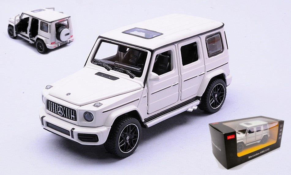 MODELLINO Rastar MERCEDES AMG G63 WITH SOUND WHITE 1:32 MODEL SCALE RAT64100W 250506