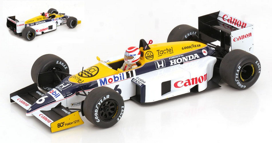 MODELLINO ModelCarGroup WILLIAMS FW11 N.6 BRAZILIAN GP 1986 N.PIQUET 1:18 MODEL SCALE MCG18626 250506