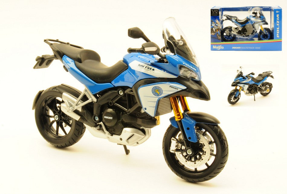 MODELLINO Maisto MOTO DUCATI MULTISTRADA POLIZIA ITALIANA 1:12 MODEL SCALE MI10013POL 250506