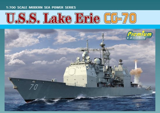 MODELLINO Dragon U.S.S. LAKE ERIE CG-70 KIT 1:700 MODEL SCALE D7142 250506