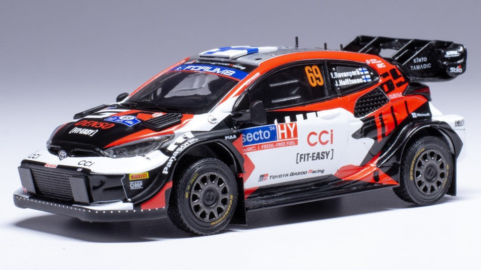 TOYOTA GR YARIS WRC N.69 RALLY FINLAND 2024 ROVANPERA-HALTTUNEN 1:43 Scala 1:43 Ixo Model