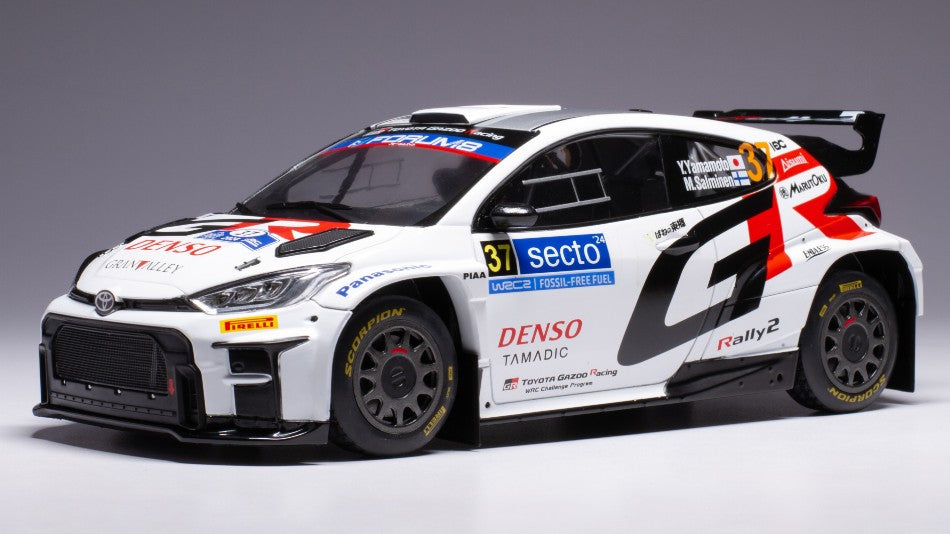 TOYOTA GR YARIS RALLY2 N.37 RALLY FINLAND 2024 YAMAMOTO-SALMINEN 1:18
Scala 1:18 Ixo Model