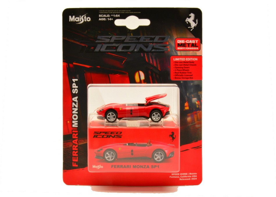 FERRARI MONZA SP-1 CABRIOLET RED 1:64 Scala 1:64 Maisto