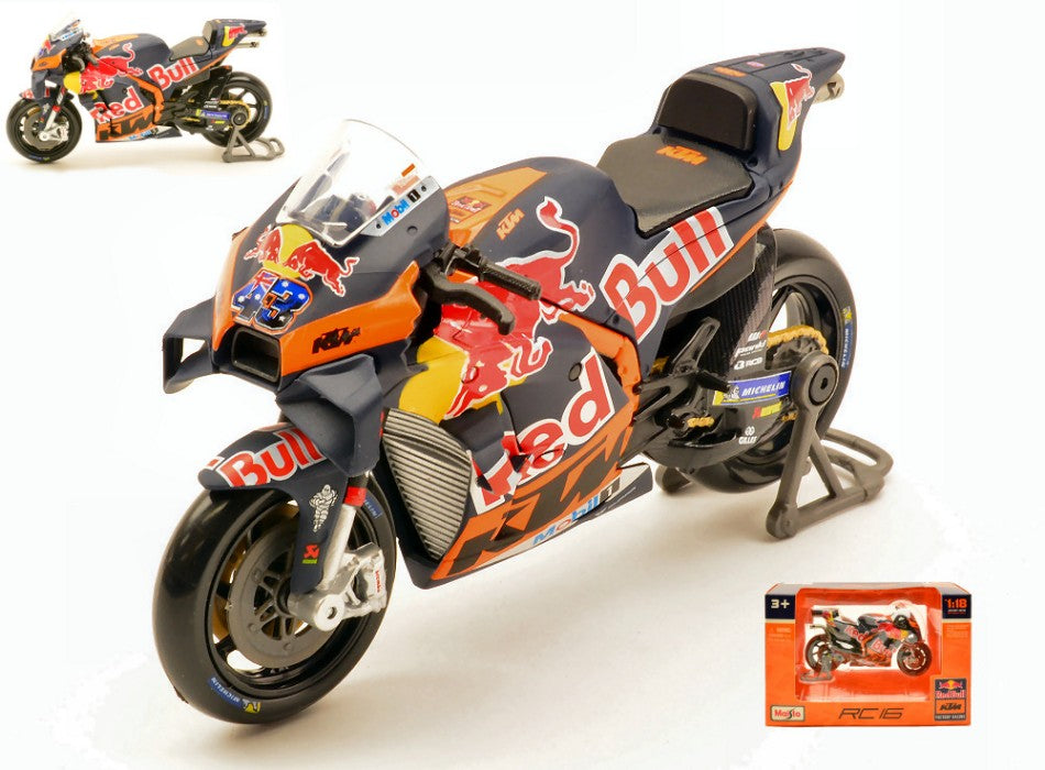 MODELLINO Maisto KTM RC16 RED BULL N.43 JACK MILLER 1:18 MODEL SCALE MI36393M 250506