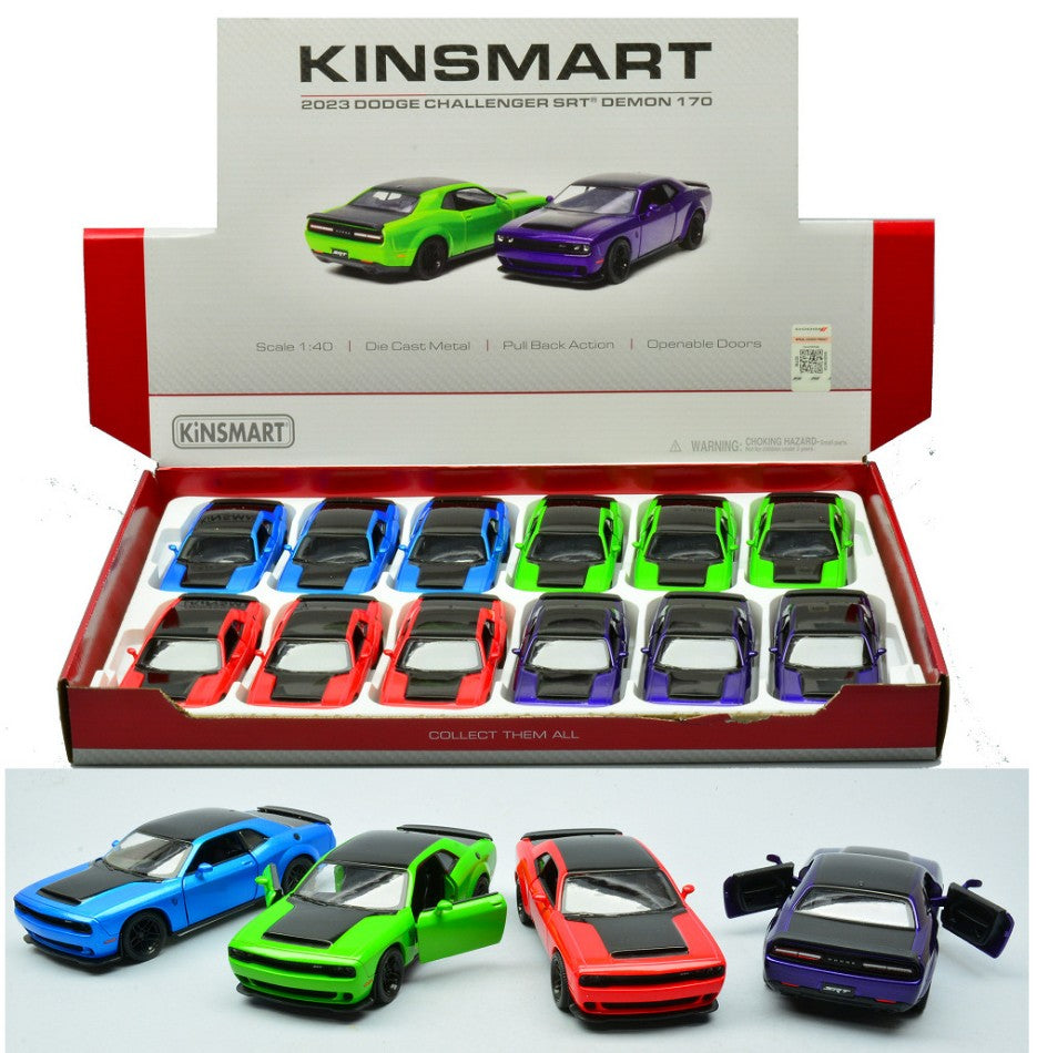 DODGE CHALLENGER COL.ASS. cm 12 1:40 5461D Scala 1:32 Kinsmart
