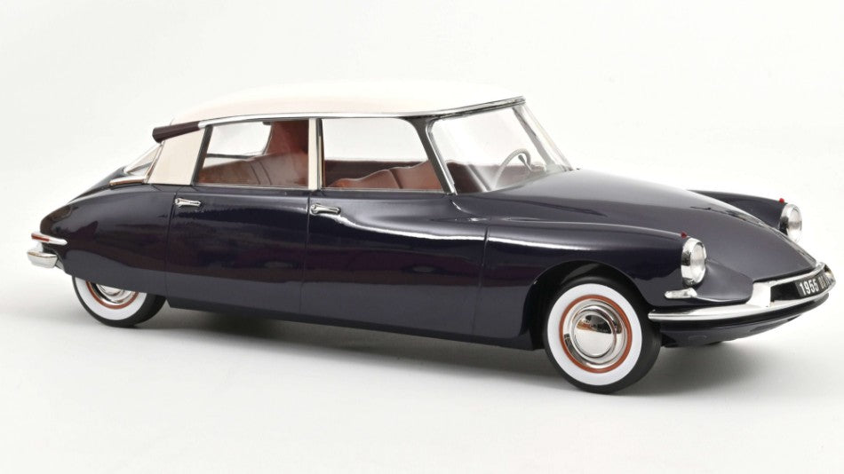 MODELLINO Norev CITROEN DS 19 1955 PURPLE/CHAMPAGNE 1:12 MODEL SCALE NV121579 250506