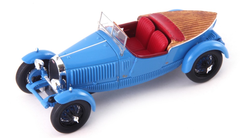 MODELLINO Autocult BUGATTI TYPE 40 BOATTAIL SPEEDSTER 1927 BLUE 1:43 MODEL SCALE ATC01023 250506