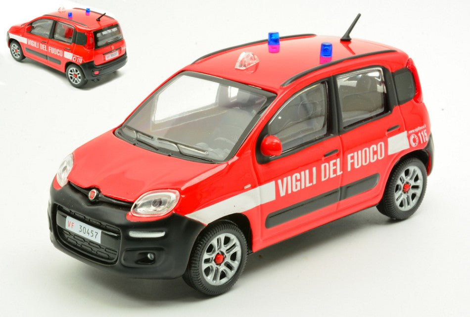 MODELLINO Burago FIAT NUOVA PANDA VIGILI DEL FUOCO 1:24 MODEL SCALE BU01772NP 250506