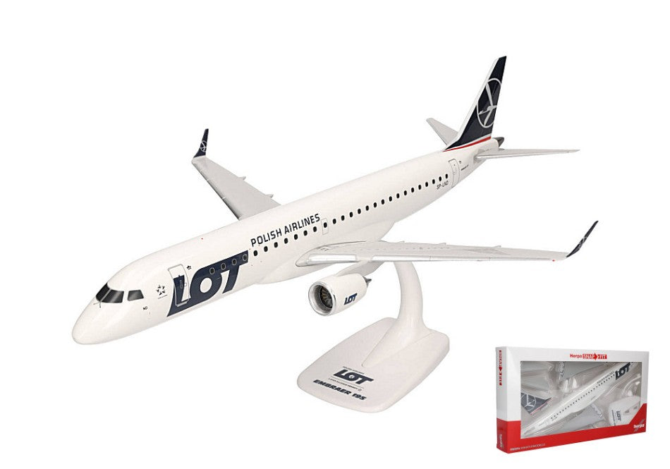 MODELLINO Herpa EMBRAER E190 LOT POLISH AIRLINES 1:100 MODEL SCALE HP613989 250506