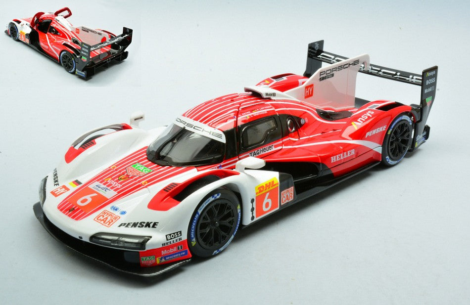 MODELLINO Burago PORSCHE PENSKE 963 N.6 2024 1:24 MODEL SCALE BU28042 250506