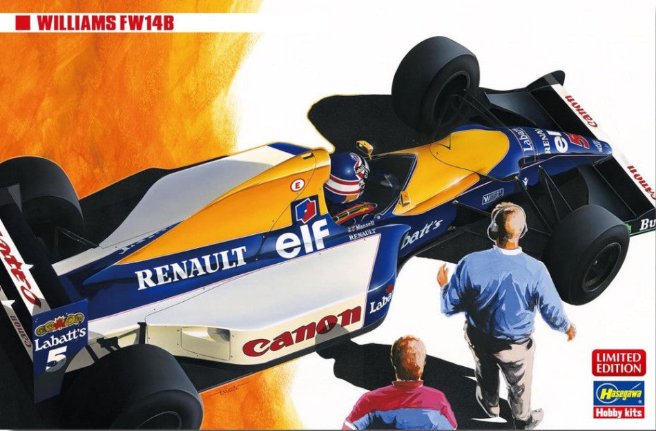 MODELLINO Hasegawa WILLIAMS FW14B 1992 N.MANSELL/R.PATRESE KIT 1:24 MODEL SCALE HA20719 250506