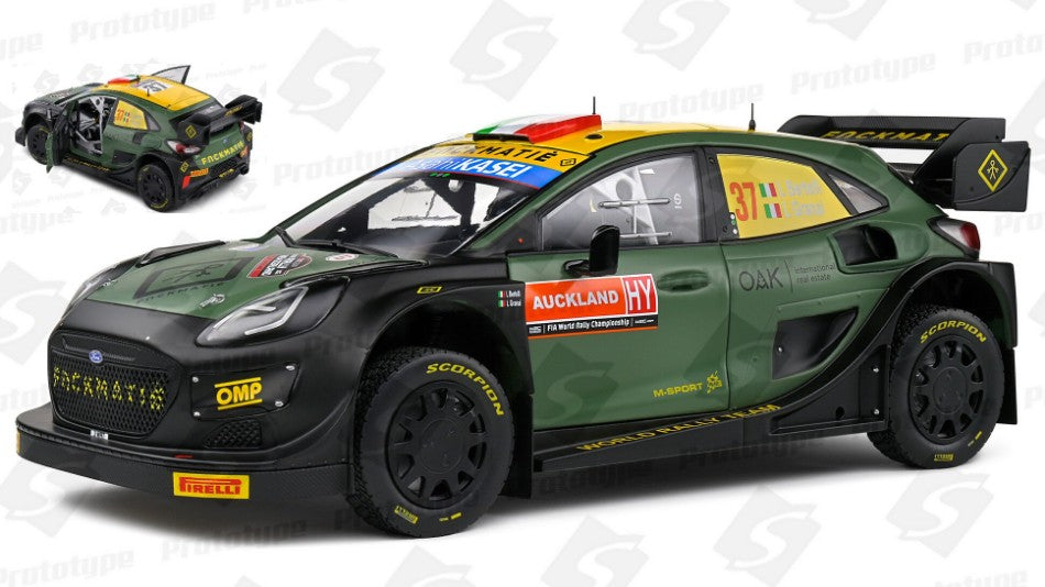 MODELLINO Solido FORD PUMA RALLY 1 N.37 RALLY NEW ZEALAND 2022 BERTELLI-GRANAI 1:18 MODEL SCALE SL1809505 250506