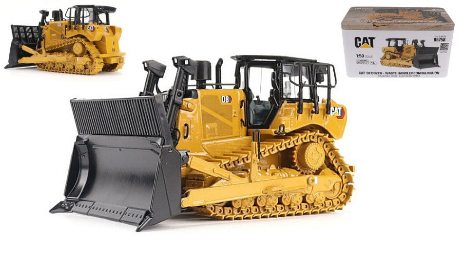 RUSPA CINGOLATA D8 Cat D8 Dozer (Waste Handler Configuration) 1:50 Scala 1:50 Diecast Master