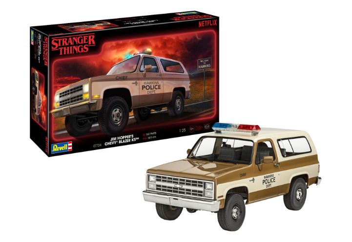 MODELLINO Revell CHEVY BLAZER K5 JIM HOPPER'S "STRANGER THINGS" KIT 1:25 MODEL SCALE RV07724 250506