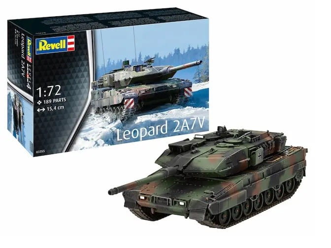 MODELLINO Revell LEOPARD 2A7V MODEL SET KIT 1:72 MODEL SCALE RV63355 250506